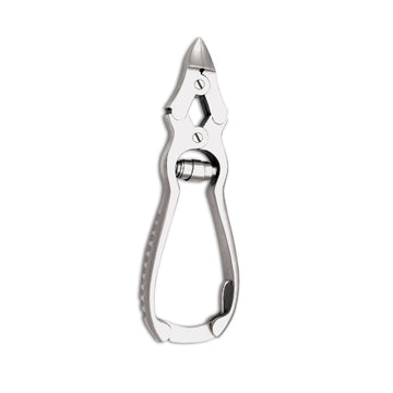 Nagelzange, Doppelgelenk, gewölbte Schneide, geriffelter Griff 12 cm Gesamtlänge