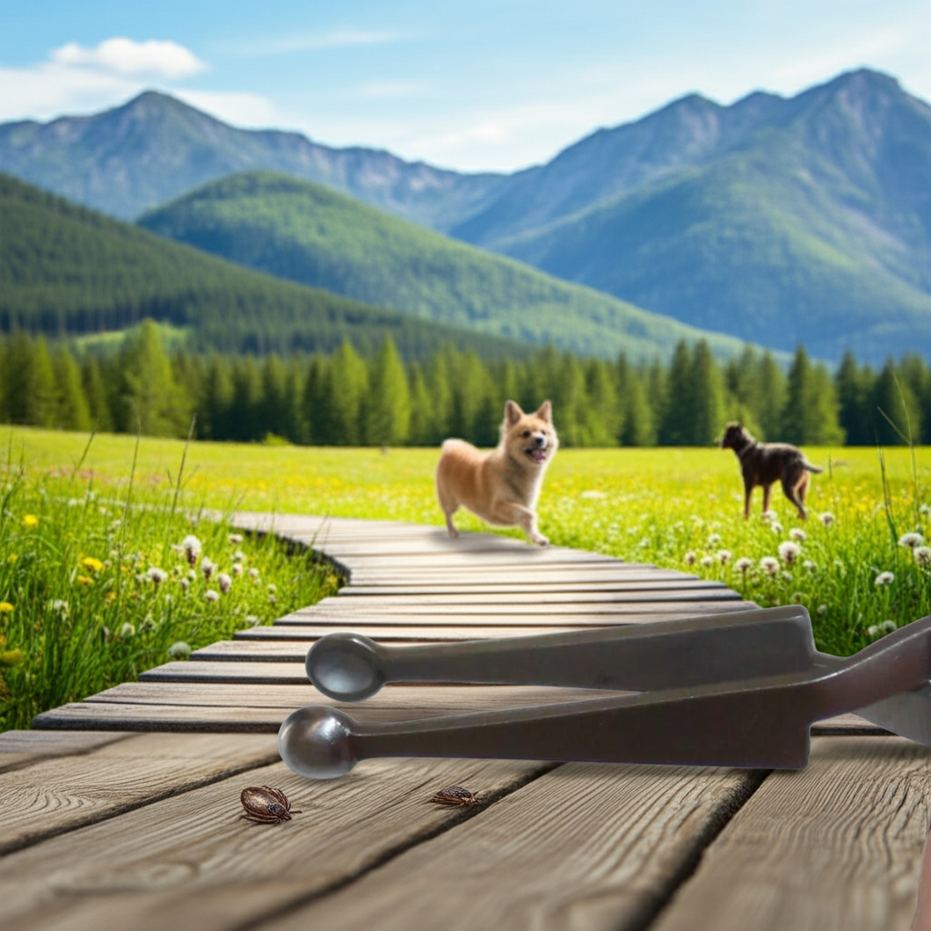 Zeckenpinzette für Tiere 12 cm – abgerundet