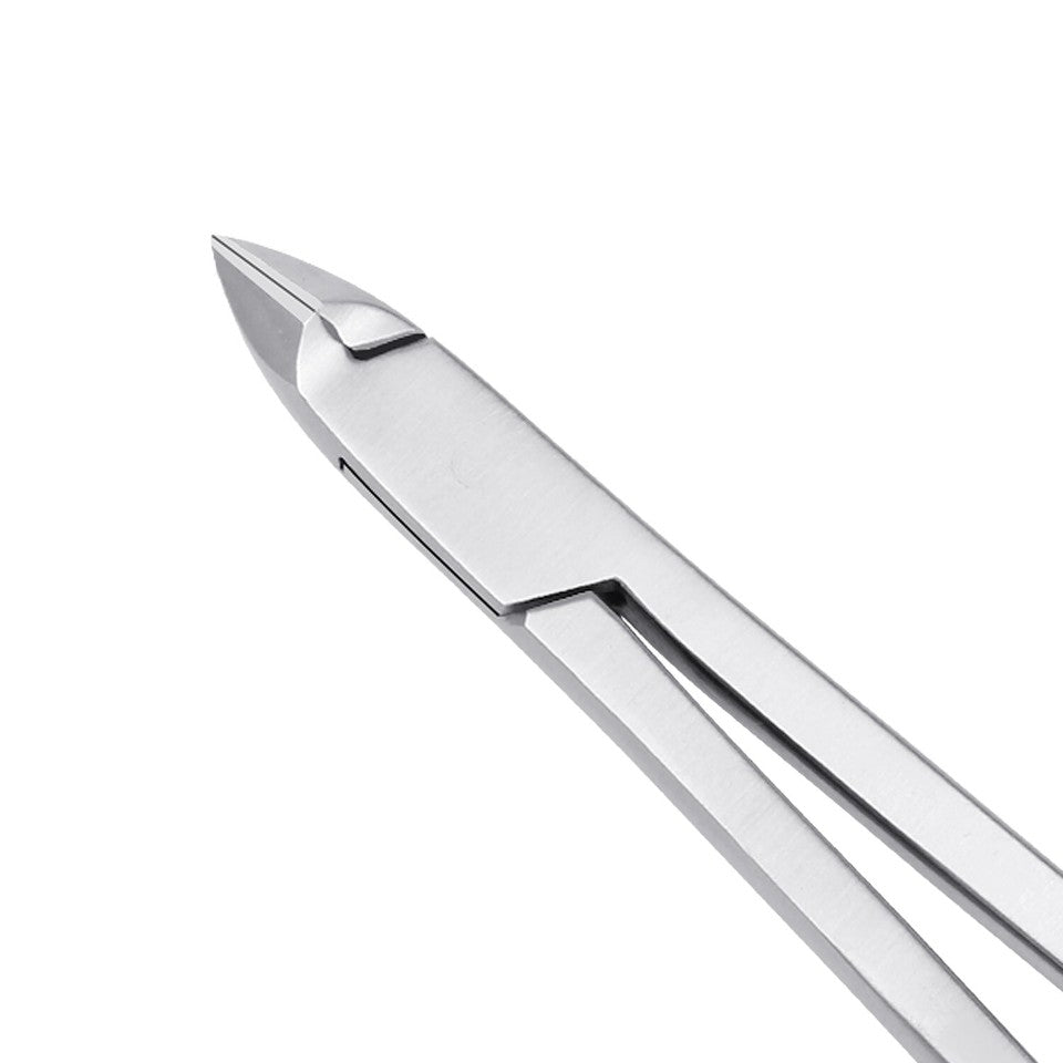 Pince à cuticules à poignées ciseaux, tranchant courbé – 10,5 cm
