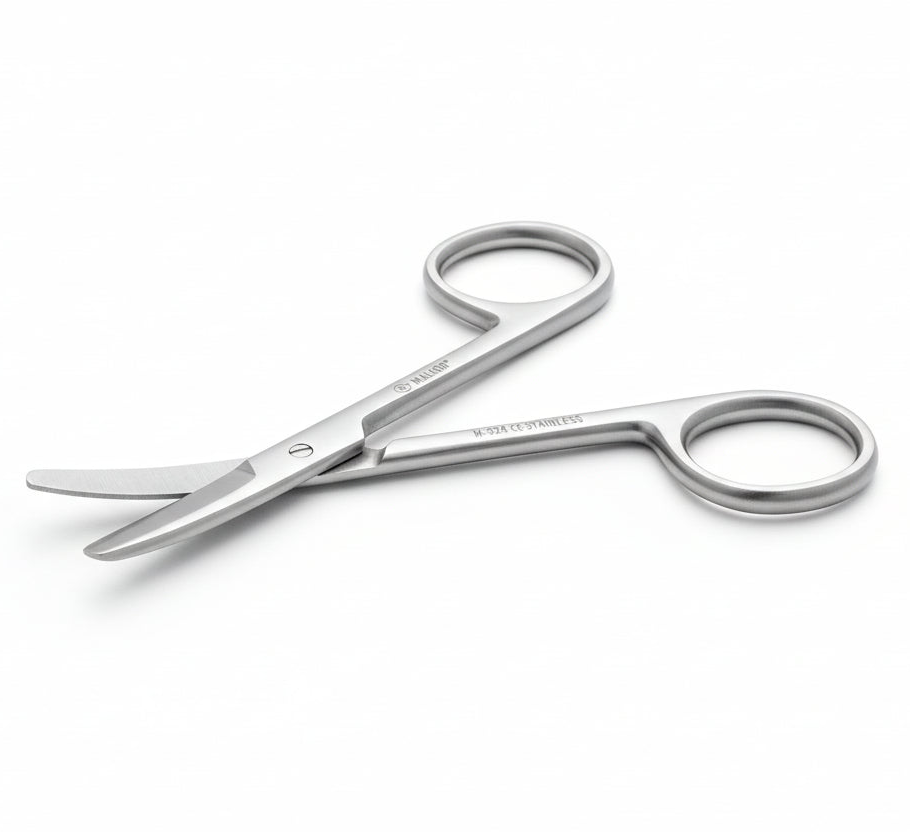 Baby Nail Scissors – 9 cm – curved blade