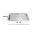 Instrumentenschale aus Edelstahl mit 275 × 165 × 20 mm