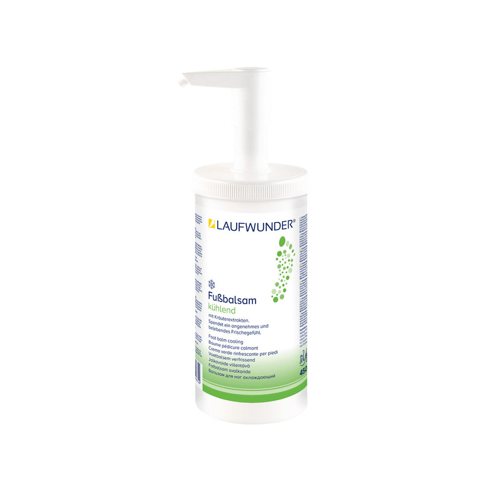 Laufwunder Kühlender Fußbalsam – 450 ml (Pumpspender)