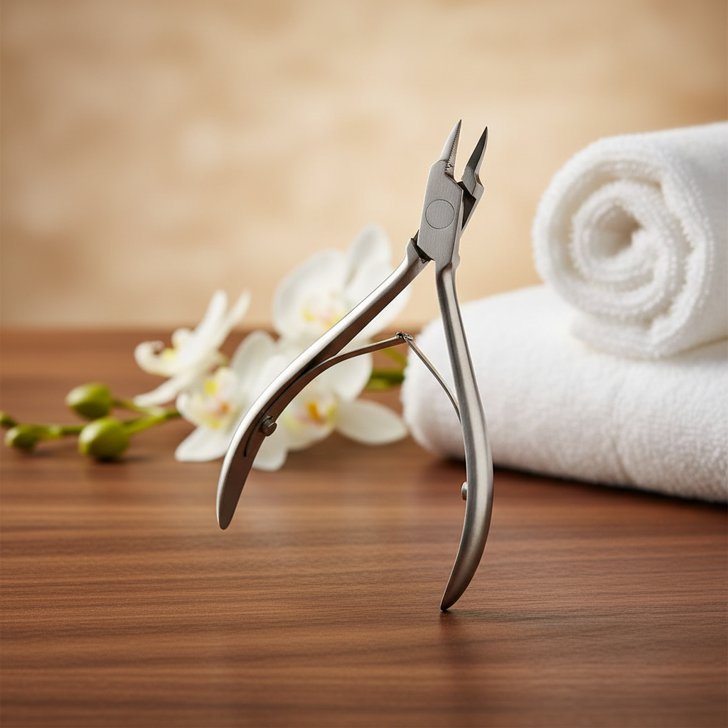 Edelstahl Nagelzange für professionelle Maniküre & Pediküre, rostfrei, sterilisierbar, scharfe Klingen