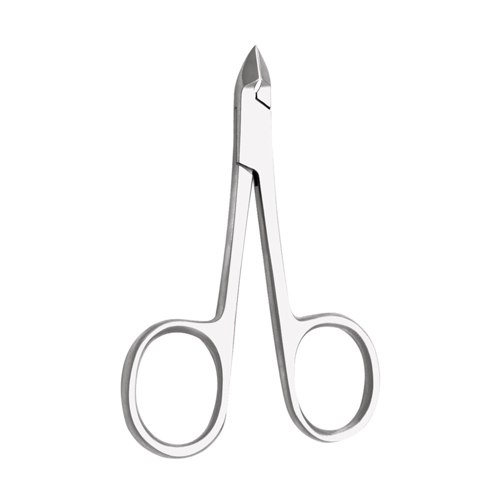 Nagelhautzange mit Scherengriff – 8 cm / 5 mm (gebogen)