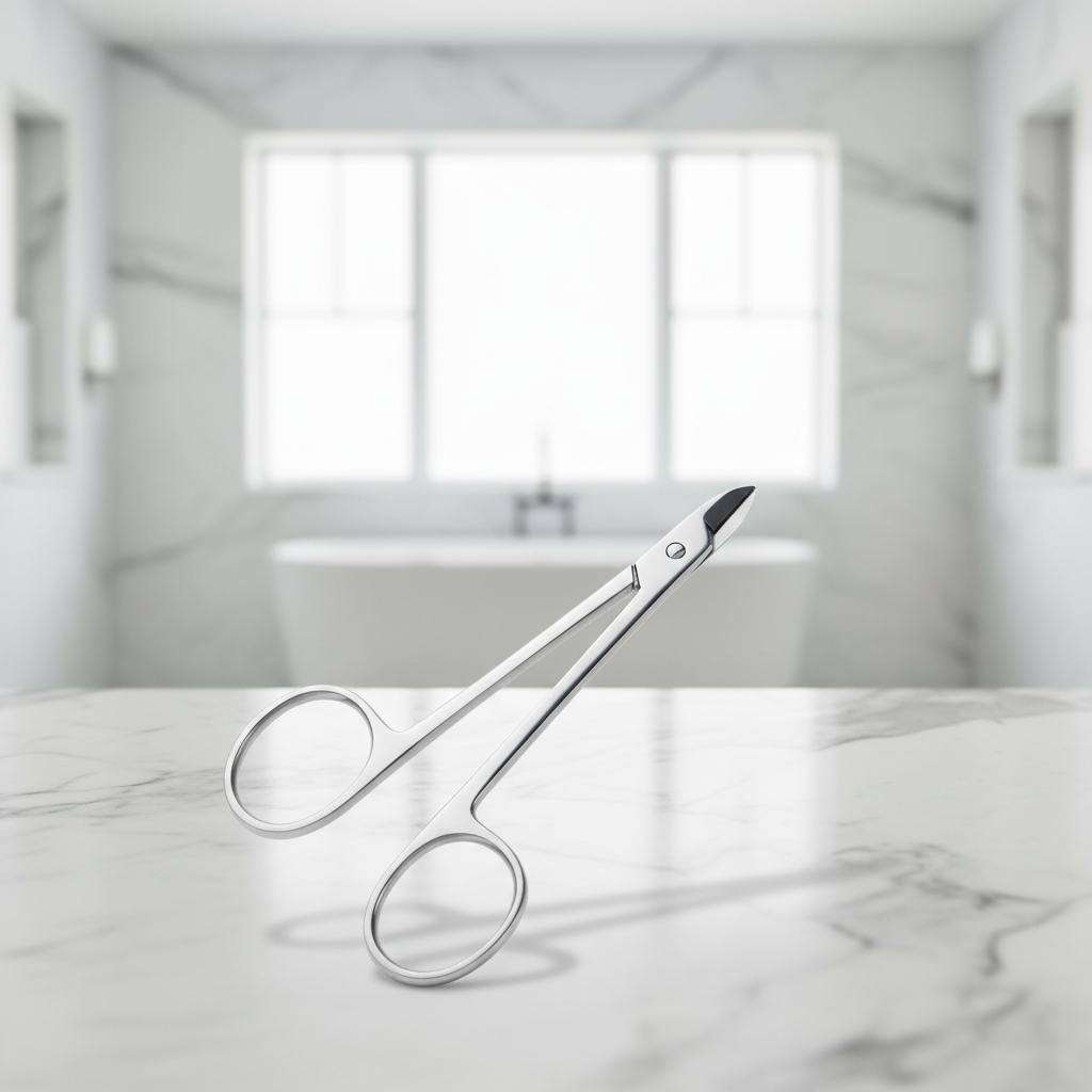 Edelstahl Nagelschere für Maniküre & Pediküre, rostfrei, sterilisierbar, scharfe Klingen