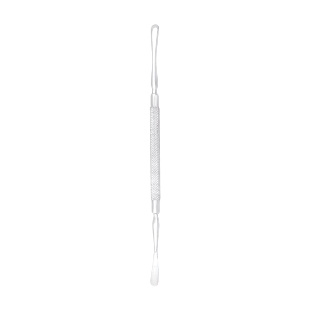 Doppelspatel aus Edelstahl – 17 cm für Maniküre und Pediküre