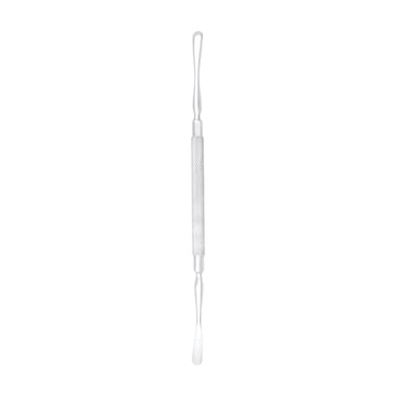 Doppelspatel aus Edelstahl – 17 cm für Maniküre und Pediküre