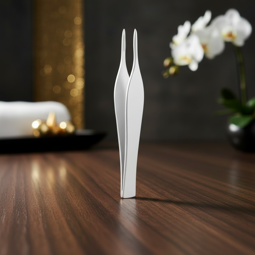 Profi Splitterpinzette Mittel - Feine Spitze 9,5 cm für vielseitige Anwendungen