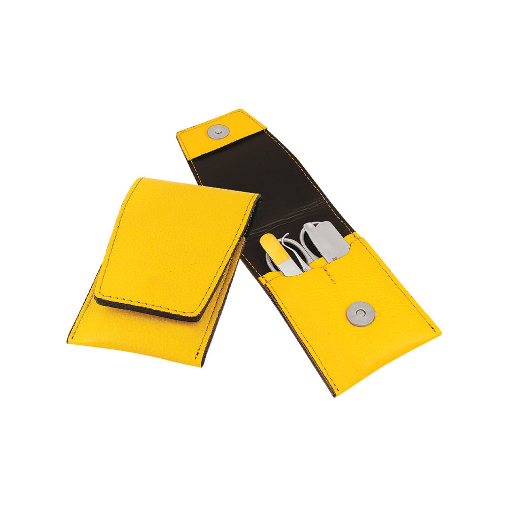 Premium Maniküre-Set im Leder-Etui